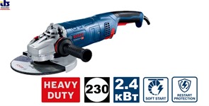 Угловая шлифмашина BOSCH GWS 24-230 JZ Professional  (06018C3300)