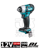 MAKITA TW160DZ SOLO Гайковерт ударный в кор. (12.0 В, посадочн. квадрат 3/8 &quot;, 160 Нм, вес 1.0 кг)