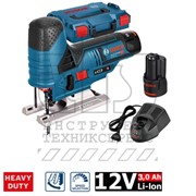 Лобзик  GST 12V-70  аккумуляторный  (2*3,0Ah / L-Boxx), BOSCH