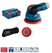 BOSCH GEX 34-125 Эксцентриковая шлифмашина в коробке, Multi-hole pad (опора для различных отверстий) 340 Вт, 125 мм, 4500-12000 об/мин