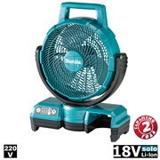 MAKITA DCF203Z Вентилятор аккумуляторный (18V, 3 скорости, 120/150/190 м/мин, блок питания 220V)