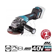 MAKITA GA029GZ SOLO Угловая шлифмашина XGT 40V (125 мм, 3000-8500 об/мин, XPT, AFT, плавный пуск)