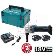 Ножницы высечные  DJN161RTJ аккумуляторные (18V / 2х5,0 Ah / MakPac 2)