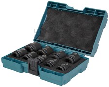 Набор_Головки торцевые ударные 1/2&quot;  8 - 24 мм  Impact Black (9 шт / кейс), MAKITA