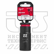 Головка ударная Shockwave  1/2&quot;  22 мм  (глубокая / NEW), MILWAUKEE