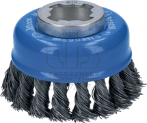 Щетка чашечная 75 мм X-Lock  (витая / сталь 0,3 мм), BOSCH