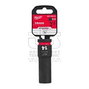 Головка ударная Shockwave  1/2&quot;  14 мм  (глубокая / NEW), MILWAUKEE