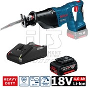 Сабельная пила  GSA 18V-LI  аккумуляторная  (18V / 1*4,0Ah / Коробка), BOSCH