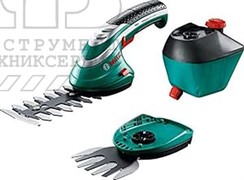 Аккумуляторные ножницы для травы и кустов, комплект Bosch ISIO 3 [060083310G]