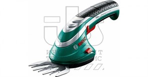 BOSCH ISIO 3 Ножницы аккумуляторные для травы нож 8 см, 3.6 В, 50 мин, время зарядки 3.5 часа ножницы, аккумулятор, зарядное устройство
