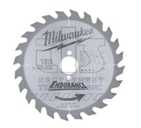 Диск пильный для циркулярок 190/30 Z24 дерево, Milwaukee
