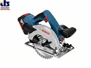 Аккум._циркулярная_пила_BOSCH_GKS_18_VLI_в_кор._18.0_В,_2_акк.,_5.0_Ач,_LiIon,_165х20_мм,_до_57_мм_06016A2100