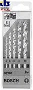 Bosch Набор из 5 свёрл по камню Impact 4; 5; 6; 8; 10 mm 1609200228