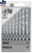 Bosch Набор из 8 свёрл по камню Impact 3; 4; 5; 6; 7; 8; 9; 10 mm 2607018366