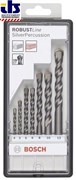 Bosch Набор из 7 свёрл по бетону Robust Line Silver Percussion 4; 5; 6; 6; 8; 10; 12 mm 2607010545 Bosch Набор из 7 свёрл по бетону Robust Line Silver Percussion 4; 5; 6; 6; 8; 10; 12 mm 2607010545