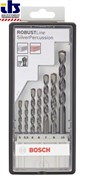 Bosch Набор из 7 свёрл по бетону Robust Line Silver Percussion 5; 5,5; 6; 6; 7; 8; 10 mm 2607010548