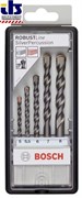 Bosch Набор из 5 свёрл по бетону Robust Line Silver Percussion 5; 5,5; 6; 7; 8 mm 2607010526