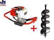 Мотобур_ECO_GD52__АКЦИЯ__Бур_почвенный_ф150х800x20мм_ECO_ED150_1.85_кВт,_10_кг_GD52A1