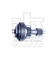 Редукторный узел для Milwaukee DD2-160XE (AEG DB1500-2XE) 