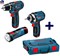 Bosch Аккумуляторная дрель-шуруповёрт GSR 10,8-2-LI + Гайковерт ударный GDR 10.8 Li + Фонарь GLI 10.8 V-Li все в чемодане L-BOXX АКЦИЯ!!! 0615990cl0