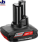 Аккумуляторная батарея BOSCH  GBA 12V (12 В; 2.5 А*ч; Li-Ion) (1600A00J0E) - фото 82896