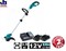 Электрокоса Makita UR100DWAEX (10.8/12В, 2х2Ач, 26см, пластиковые ножи,прям штанга,3.9кг, рук-ка-петля) (UR 100 DWAEX)