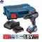 BOSCH GSR 18V-50  Шуруповерт (EC-motor, мет. патрон 18V, 50НМ, 2 скорости, 2*2.0 Ah L-Case, зарядное GAL 18V-20, 2 АКБ, 06019H5000)