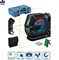 BOSCH GLL 2-15 G + LB 10 + кейс Нивелир с зеленым лучем + держатель LB10 + чемодан диапозон 15м,  ±0,3 мм/м, зеленый луч держатель LB 10, кейс - фото 88745