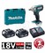 MAKITA DTW190RME Гайковерт ударный в чем. (18.0 В, 2*4.0 Ah, квадрат 1/2 ", 190 Нм, вес 1.2 кг) - фото 91771